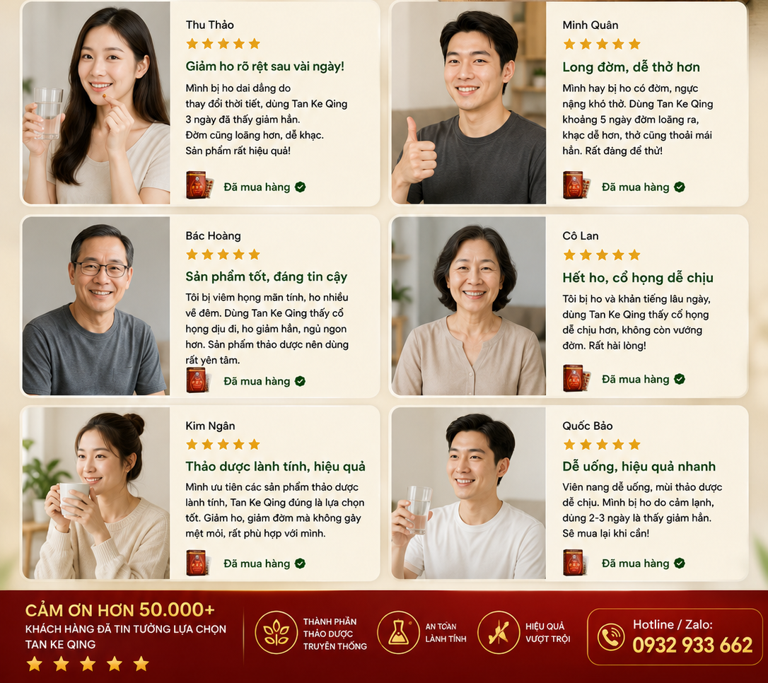 Tan Ke Qing 20 viên hỗ trợ giảm ho long đờm